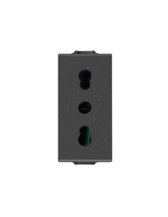 VIMAR 09203.CM Контакт SICURY италиански стандарт 2P+E 16 A 250 V~ P17/11 Карбон мат 1M NEVE UP - Цена | LEDs4economy