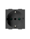 VIMAR 09209.CM Контакт SICURY италиански стандарт 2P+E 16 A 250 V~ P30 Карбон мат 2M  NEVE UP
