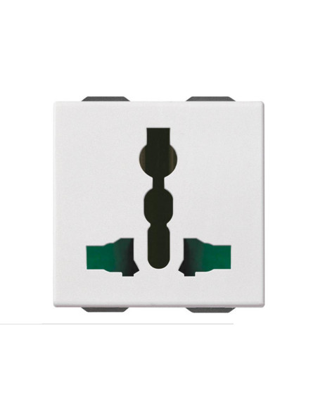 VIMAR 09257 2P+E13A SICURY multistandard outlet white 