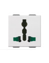VIMAR 09257 2P+E13A SICURY multistandard outlet white Мултистандартен контакт 2M  NEVE UP