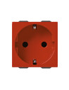 VIMAR 09208.R 2P+E 16A German SICURY outlet red Контакт червен 2M  NEVE UP