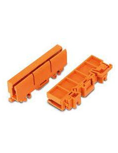 Wago Държач за монтаж на клеми серия 2273 - 2.5 mm2 към DIN шина оранжев - 2273-500 - Цена | LEDs4economy