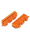 Wago Държач за монтаж на клеми серия 2273 - 2.5 mm2 към DIN шина оранжев - 2273-500 - Цена | LEDs4economy