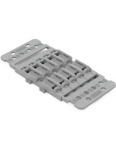 Wago Държач за монтаж на 5 бр. клеми Inline - 4мм2 сив - 221-2505 - Цена | LEDs4economy