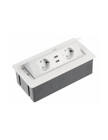 GTV AE-PBSUC2GS-10 SOFT контакт за вграждане 2х Schuko, 2x USB 