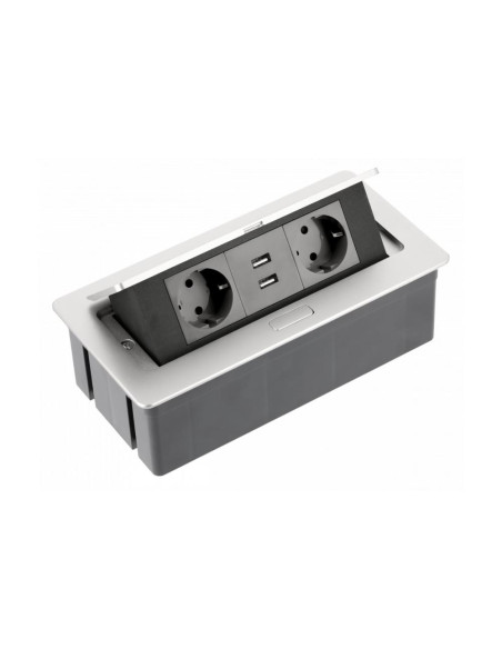 GTV AE-PBSUC2GS-53 SOFT контакт за вграждане 2х Schuko, 2x USB 