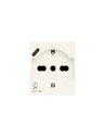 VIMAR 30210.USBB Контакт SICURY Linea, 2P+E 16A+USB-C, унив. стандарт, с детска защита, 2M, White,  - 2
