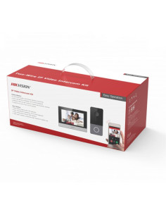 Hikvision Видео-домофон комплект с DS-KH6320-WTE1 дисплей и DS-KV6113-WPE1 входен панел, IP система, - DS-KIS603-P - Цена | LEDs