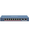 Hikvision Мрежов комутатор, 8x 10/100 Mbps PoE + 2x 1 Gbps uplink порта, 110W,  - DS-3E0310HP-E