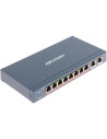 Hikvision Мрежов комутатор, 8x 10/100 Mbps PoE + 2x 1 Gbps uplink порта, 110W,  - DS-3E0310HP-E - 2
