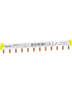 SE Захранващ гребен Acti 9 1P 16мм2 80A 12 прекъсвача L - A9XPH112 - Цена | LEDs4economy 2