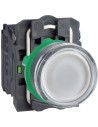 SE Бутон сглобен бял 1NO-1NC светещ 230...240Vac Ø22mm XB5 - XB5AW31M5 - Цена | LEDs4economy
