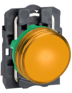 SE Сигнална лампа LED сглобена оранжева 230Vac Ø22mm XB5 - XB5AVM5 - Цена | LEDs4economy