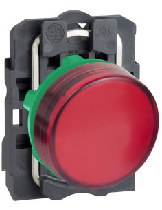 SE Сигнална лампа LED сглобена червена 230Vac Ø22mm XB5 - XB5AVM4 - Цена | LEDs4economy