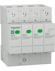 SE Катоден отводител тип 2 Easy 9 20kA 275V 3P+N - EZ9L33720 - Цена | LEDs4economy