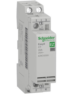 SE Модулен контактор Easy 9 20A 2NO 220…230Vac 1 мод. - EZ9C32220 - Цена | LEDs4economy