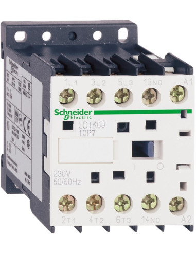 SE Контактор TeSys K 3P 4kW (9A AC-3) 1NC 230V 50Hz  - LC1K0901P5