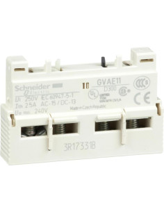 SE Блок помощни контакти TeSys GVxP 1NO-1NC челен монтаж - GVAE11 - Цена | LEDs4economy