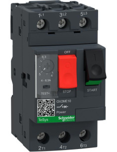 SE Моторна защита TeSys GV2ME 2.2kW TM 4…6.3A 100kA - GV2ME10 - Цена | LEDs4economy