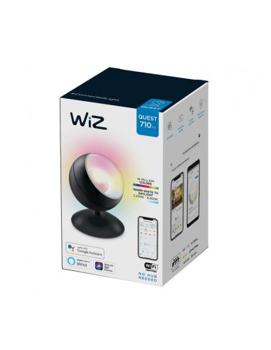 WIZ Wi-Fi Led настолна лампа QUEST 13W 710lm 2200K-6500K+RGB черна 25000h