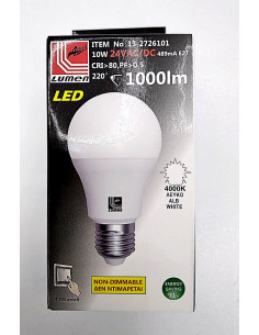Adeleq LED крушка Lumen 10W 4000K E27 24V AC/DC - 13-2726101 - Цена | LEDs4economy 2
