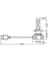 OSRAM Авто LED H4 9726CW 14W 12V/24V P43T FS2 Ledvance 2бр. в опаковка - 4052899605121 - 22