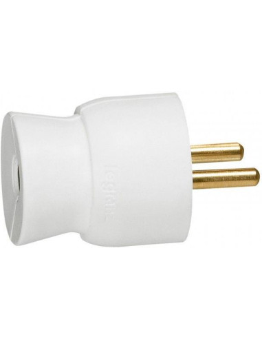 Legrand Щепсел бял 2P+Т 16A 250V френски стандарт /25бр/  - 