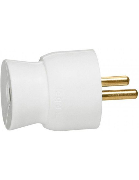 Legrand Щепсел бял 2P+Т 16A 250V френски стандарт /25бр/  - 