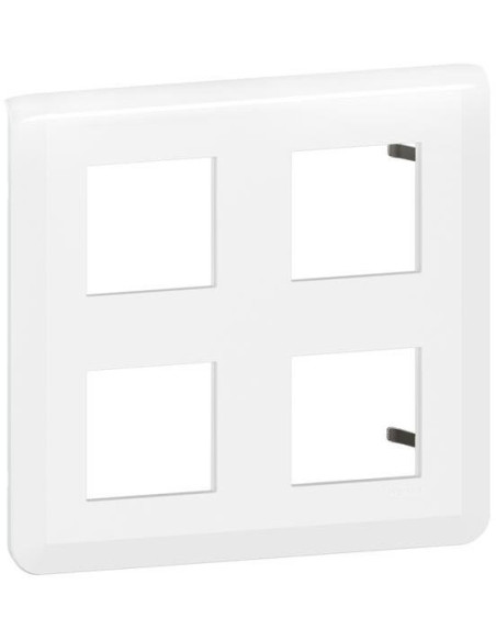 Лицева рамка 2x2х2 мод. цвят бял Mosaic NEW Legrand