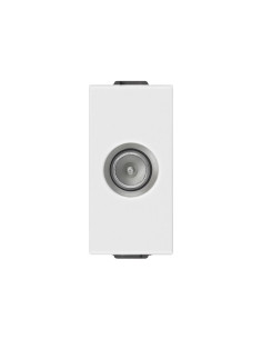 VIMAR 09300.10 Коаксиална TV розетка преходна с мъжки конектор TV-RD-SAT 10db, Бял, 1M NEVE UP - Цена | LEDs4economy