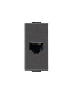 VIMAR 09339.14.CM RJ45 Интернет розетка кат.6 Netsafe FTP, Карбон мат, 1M NEVE UP - Цена | LEDs4economy