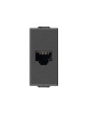 VIMAR 09339.14.CM RJ45 Интернет розетка кат.6 Netsafe FTP, Карбон мат, 1M  NEVE UP