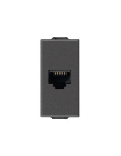 VIMAR 09339.16.CM RJ45 Интернет розетка кат.6A Netsafe FTP, Карбон мат, 1M NEVE UP - Цена | LEDs4economy