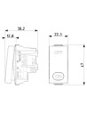 VIMAR 09016 Ключ 2P 20AX символ ON/OFF 250V 1М Бял  NEVE UP - 2