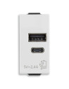VIMAR 09292.AC A+C-USB захранване 5V 2,4A 1M бяло  NEVE UP