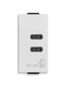 VIMAR 09292.CC C+C-USB захранване 5V 3A 1M бяло NEVE UP - Цена | LEDs4economy