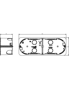 VIMAR V71706 Конзола за скрит монтаж 6/7М, за гипсокартон, Light Blue, - Цена | LEDs4economy 2
