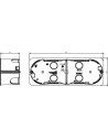 VIMAR V71706 Конзола за скрит монтаж 6/7М, за гипсокартон, Light Blue,  - 2