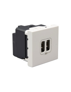 Legrand 278594L/077594 Розетка 2хUSB, 5V, 1500 mA, 2М бяла Mosaic , - 077594 - Цена | LEDs4economy