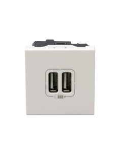Legrand 278594L/077594 Розетка 2хUSB, 5V, 1500 mA, 2М бяла Mosaic , - 077594 - Цена | LEDs4economy 2