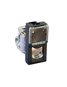 Legrand Розетка RJ45 cat.6A STP 1 мод. цвят Черен Mosaic - 079173L - Цена | LEDs4economy