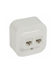 782428 Розетка 2XRJ45 Forix, ОМ, UTP cat.5e, IP21, бял, Legrand - Цена | LEDs4economy