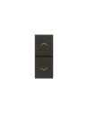 VIMAR 30062.G Бутон за щори Linea, 1P NO + 1P NO 10 A 250 V~ 1М, Black, 
