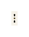 VIMAR 30203.B Контакт SICURY Linea, 2P+E 16A P17/11 250 V~, ит. стандарт, детска защита, 1М, White,  - 2