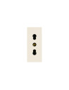 VIMAR 30203.C Контакт SICURY Linea, 2P+E 16A P17/11 250 V~, ит. стандарт, детска защита, 1М, Canvas, 