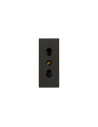VIMAR 30203.G Контакт SICURY Linea, 2P+E 16A P17/11 250 V~, ит. стандарт, детска защита, 1М, Black, 