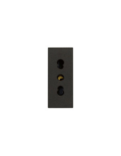 VIMAR 30203.G Контакт SICURY Linea, 2P+E 16A P17/11 250 V~, ит. стандарт, детска защита, 1М, Black, - Цена | LEDs4economy 2