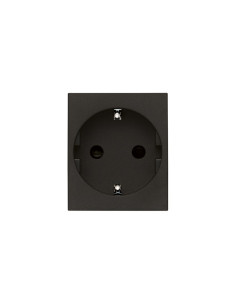 VIMAR 30208.G Контакт Schuko SICURY Linea, 2P+E 16A 250 V~, с детска защита, 2М, Black, - Цена | LEDs4economy