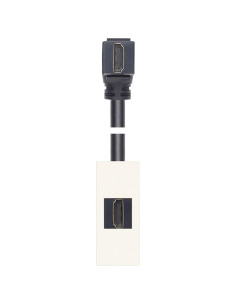 VIMAR 30346.HB HDMI Розетка Linea, с кабел на 90°, 1М, White, - Цена | LEDs4economy