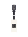 VIMAR 30346.HB HDMI Розетка Linea, с кабел на 90°, 1М, White, 